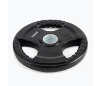 Чавунний диск для штанги XTREXO RW10 10 кг з чорним гумовим покриттям