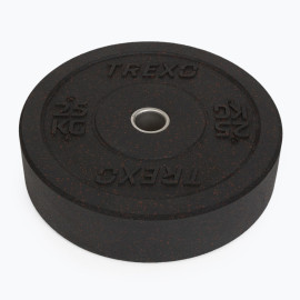 Диски бамперові олімпійські XTREXO чорні TRX-BMP025 25 кг
