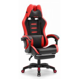 Ігрове крісло Hell's Chair HC-1039 2.0 Red Black екошкіра