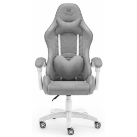 Геймерське крісло Hell's Chair Rainbow 2.0 Grey тканина JX-1002