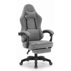 Геймерське крісло Hell's Chair HC-1015 Grey тканина