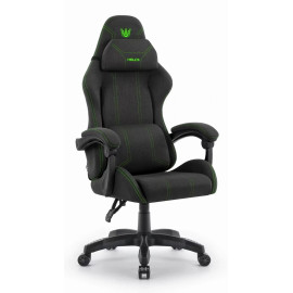 Геймерське крісло Hell's Chair HC-1014 Black Green тканина