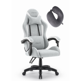 Ігрове крісло CABRO C500 Fabric Grey white сірий - білий елегантність та комфорт для геймерів