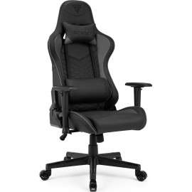 Крісло SENSE7 Spellcaster Black/Grey Стильний комфорт та підтримка для геймерів