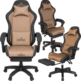 Кресло геймерское DIEGO Fabric X Brown