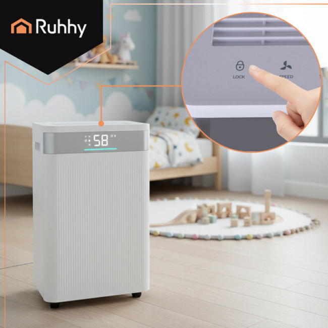 Осушитель воздуха Ruhhy 26801 мощный тихий режим Wi-Fi Бак 4,3 л