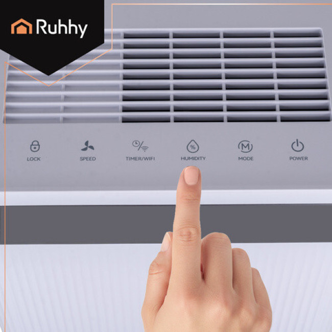 Осушитель воздуха Ruhhy 26801 мощный тихий режим Wi-Fi Бак 4,3 л