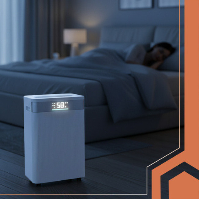 Осушитель воздуха Ruhhy 26801 мощный тихий режим Wi-Fi Бак 4,3 л