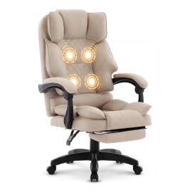 Офісне крісло Hell's Chair HC-1031 Massage Edition Beige, бежеве