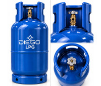 Газовый баллон LPG 27л для пропана, бутана и пропан-бутана, стальной DIEGO