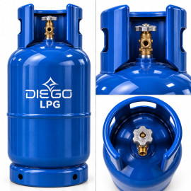 Газовый баллон LPG 27л для пропана, бутана и пропан-бутана, стальной DIEGO