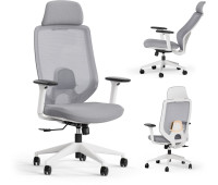 Офісне крісло для персоналу Sense7 Nakai White/Gray