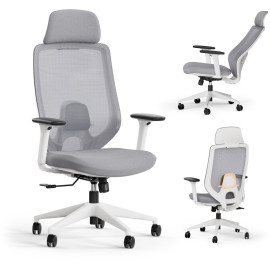 Офісне крісло для персоналу Sense7 Nakai White/Gray