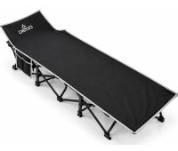Раскладная кровать-раскладушка DIEGO Camp 190?71см до 200кг, черная