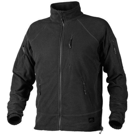 Кофта флісова HELIKON-TEX ALPHA TACTICAL GRID FLEECE Black (BL-ALT-FG-01)