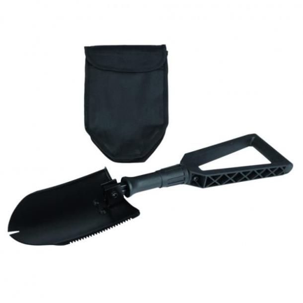 Лопата MIL-TEC сапёрная складная с чехлом Black (15522100)