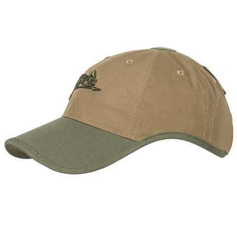 Бейсболка HELIKON-TEX Лого PolyCotton Ripstop Coyote/Olive Green (CZ-LGC-PR-1102A)