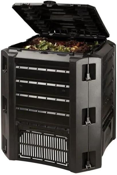 Компостер садовий Prosperplast 380L Чорний (IKST380C-S411)