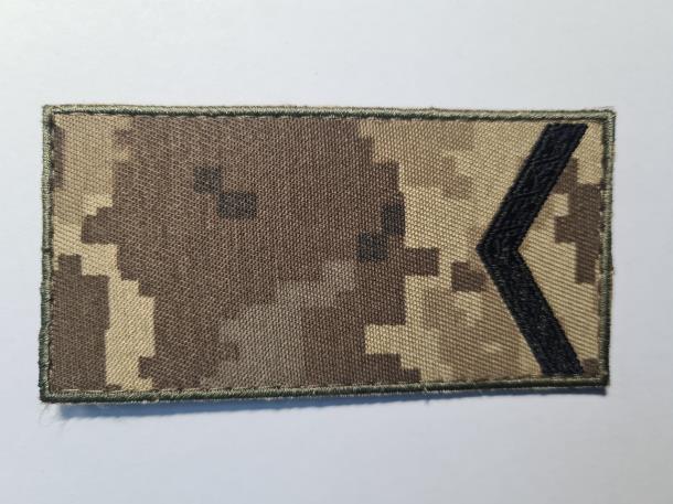 Погон шеврон ПАТРІОТ Старший солдат / тк. NDU / 10 * 5см