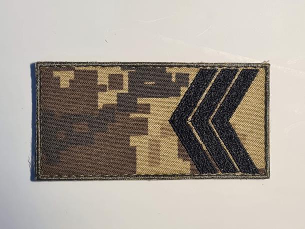 Погон шеврон ПАТРІОТ Сержант /тк. NDU/ 10х5см