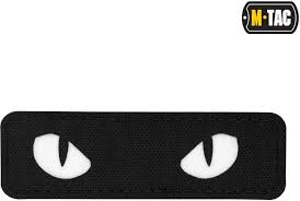 Шеврон PATCH M-TAC Cat Eyes laser cut флуоресцентна (51009299) Black/GID