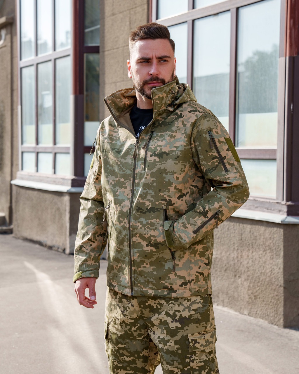 Куртка з флісом Vogel Softshell Піксель (7004) Куртка з флісом Vogel Softshell Піксель (7004)