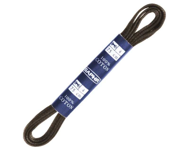 Шнурки Saphir BDC плоскі вощені 75 см