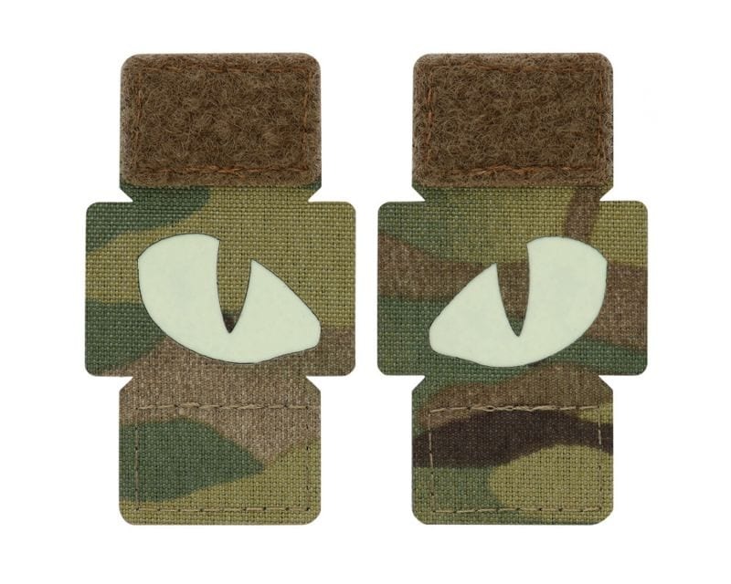 Шеврон PATCH M-TAC Tiger Eyes Laser Cut Reflective флуоресцентний - Multicam (51140008)