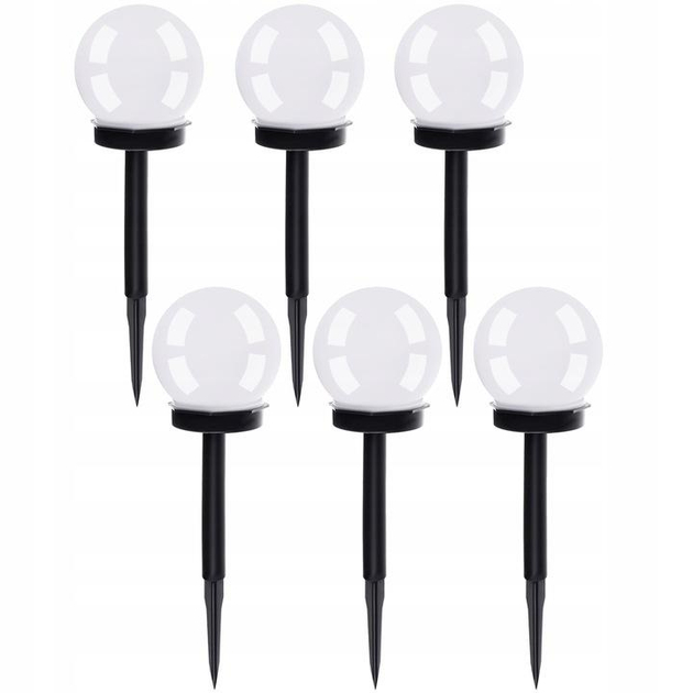 Сонячний садовий світильник - шар Gardlov на сонячній батареї з датчиком сутінків 6 шт