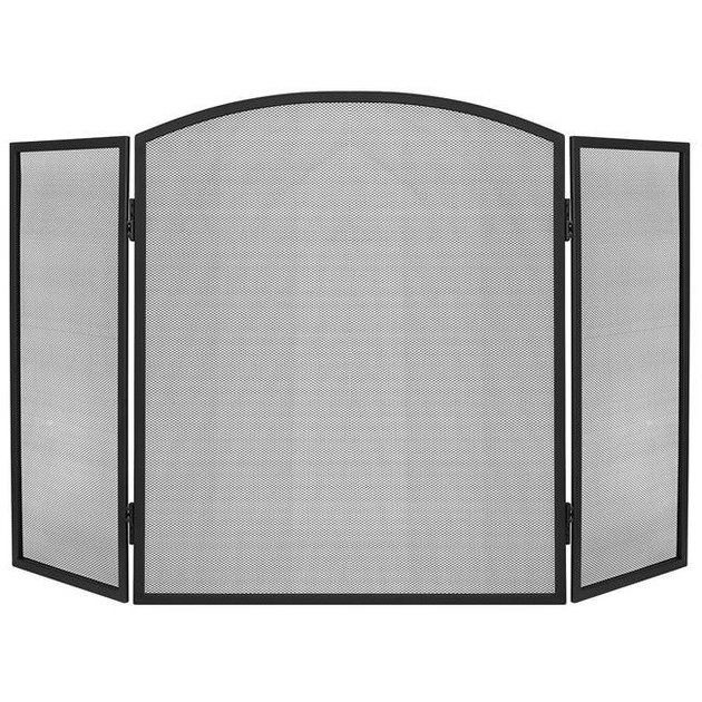 Защитный каминный экран заслонка Kaminer PK013 металлическая 118 x 76 см (8787)