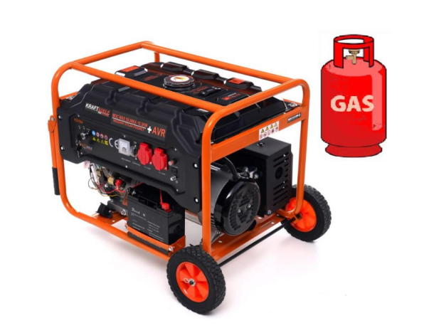 Генератор Газ/Бензиновий Kraft Dele KD164 5.0/5.5 кВт з електрозапуском