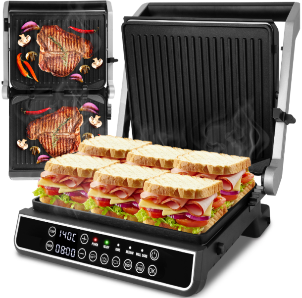 Електрогриль контактний MalTec SM5000W-PRO 2500Вт (Польща)