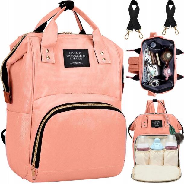 Рожева сумка-органайзер для мами KRUZZEL