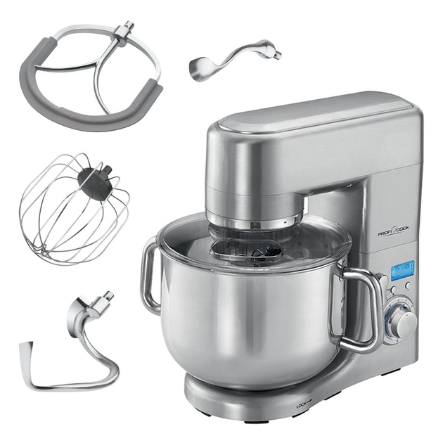 Кухонный комбайн Profi Cook PC-KM 1096 1500 Вт 10 л 8 скоростей импульс + 4 насадки