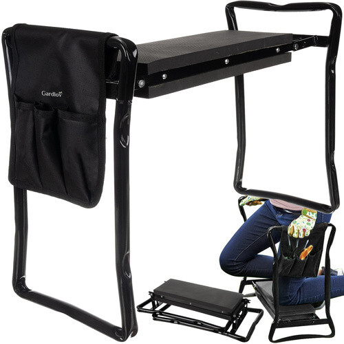 Садовий складний стілець для городу з органайзером, табурет для дачі Gardlov 23731 Польща