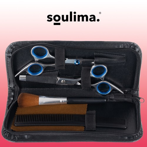 Парикмахерский набор 7 элементов с аксессуарами , парикмахерские ножницы Soulima 18084 Польша
