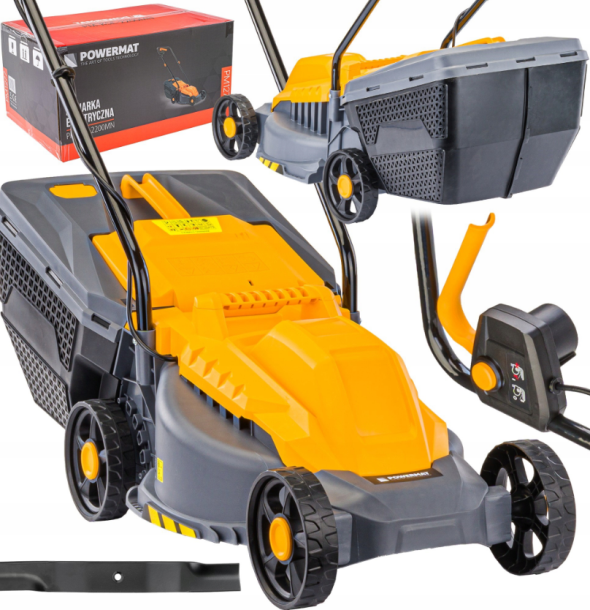 Газонокосарка електрична Powermat 2200Вт 30л (Польща)