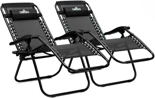 Крісло шезлонг комплект 2шт Diego 173см + підстаканник (Польща)