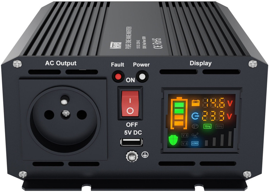 Інвертор 12 220 Newell з чистою синусоїдою 500Вт (Польща)