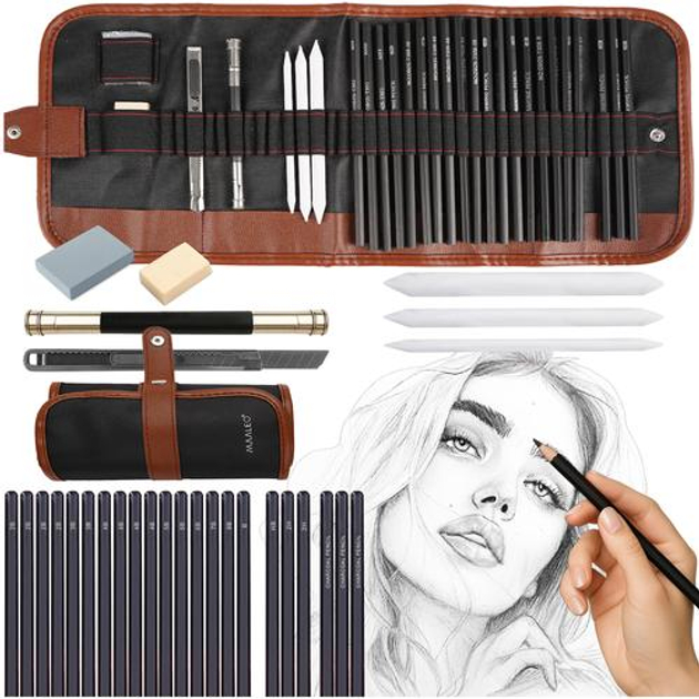 Набір олівців для ескізів 29шт Maaleo 26134/n