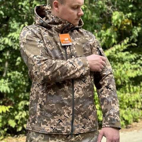 Куртка MILITARY PLUS Softshell з флісом Піксель (MP888)
