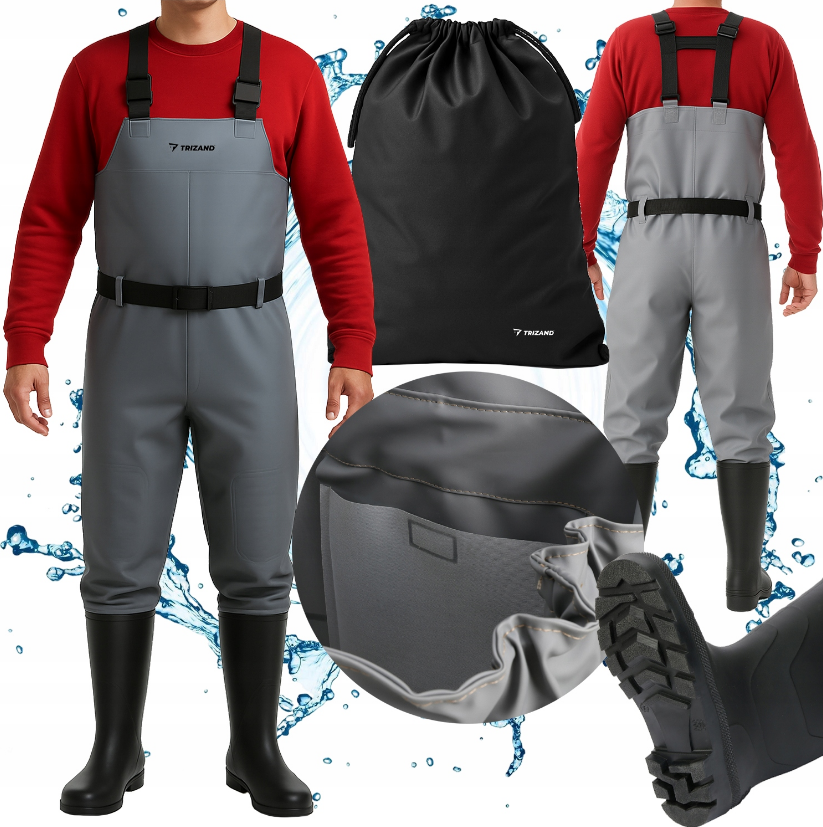 Заброди рибальські 41 + підтяжки Trizand (Польща)