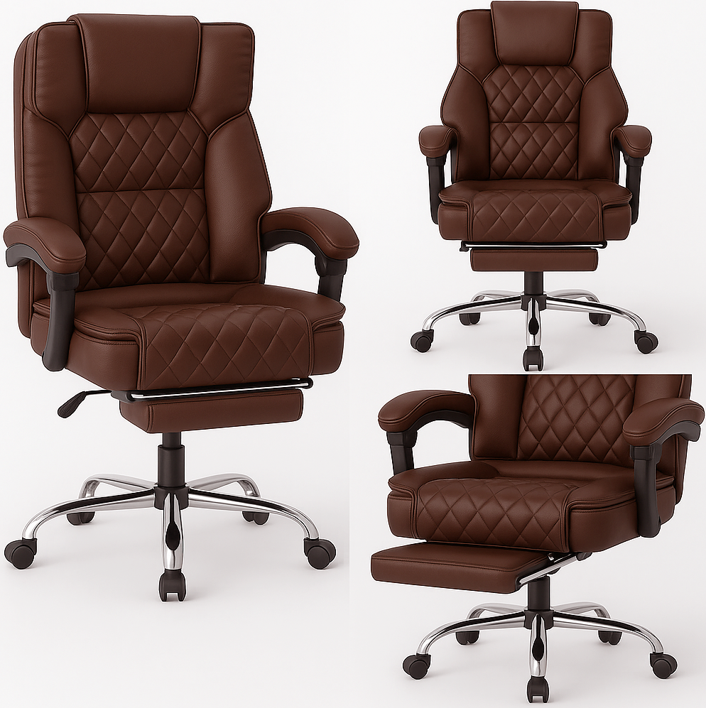 Крісло офісне Diego Comfort Pro коричневий