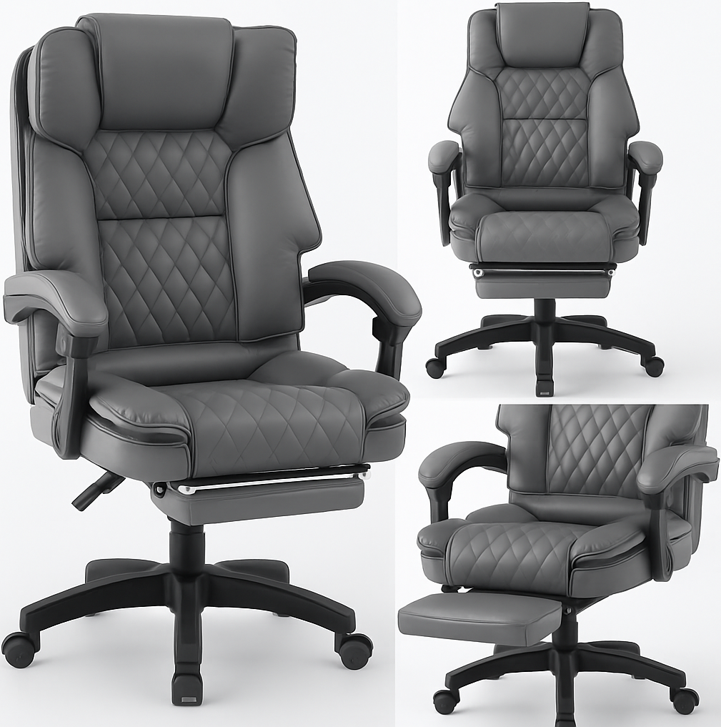 Кріселое офісне Diego Comfort Pro сіре