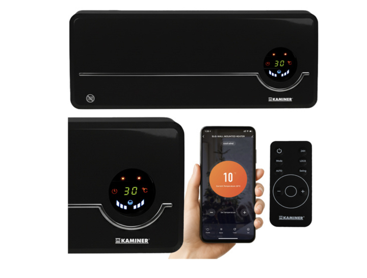 Обігрівач повітряна завіса Airo Kaminer з WiFi + пульт дистанційного управління