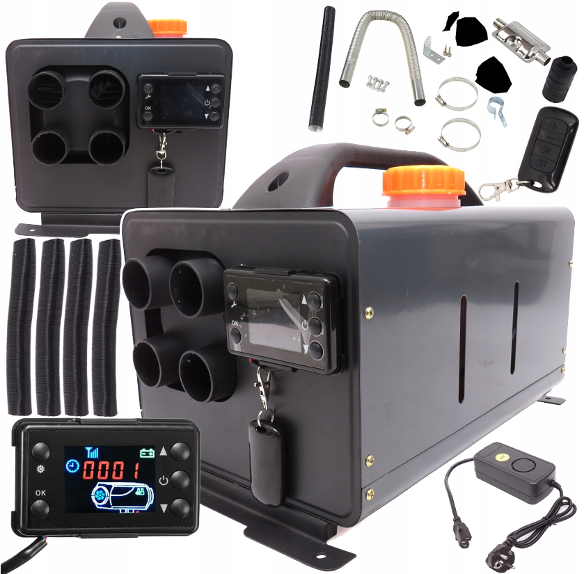 Автономный дизельный обогреватель с ЖК-дисплеем 8кВт Powermat (Польша)