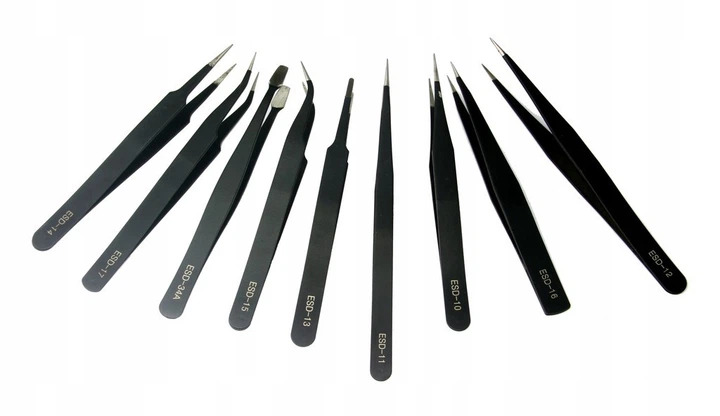 Набір прецизійних пінцетів, 9 шт (M66799)