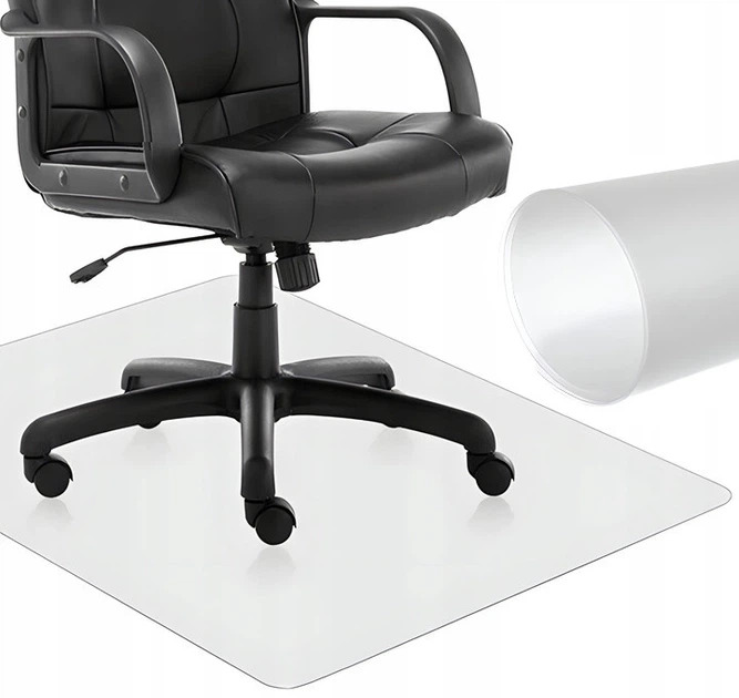 Защитный коврик под офисное или игровое кресло Ruhhy 0.5 мм 130 х 90 см полипропилен Полупрозрачный (20228)